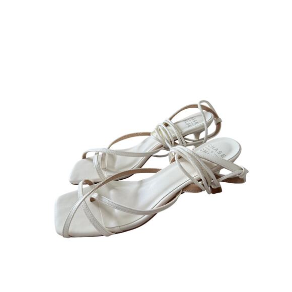 Chase + Chloe Wraparound Sandals Size  8 OffWhite Square Open Toe - Picture 3 of 7